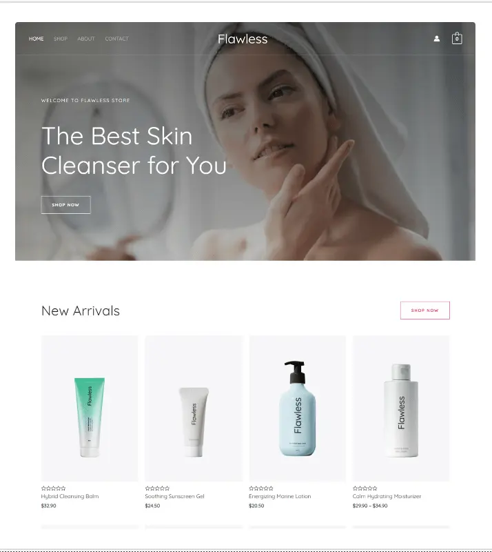 Preview hosting toko online Aplikasia